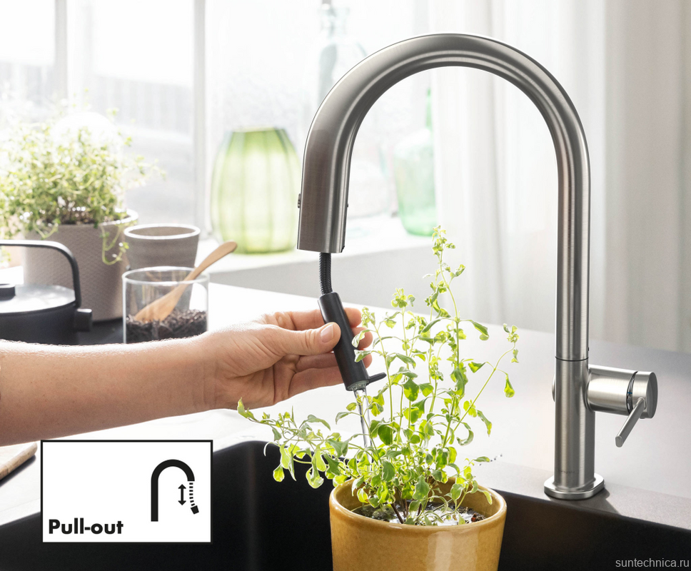Смеситель для кухни Hansgrohe Aqittura M91 76803000 хром