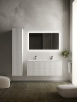 Тумба с раковиной Sancos Snob R 120 см, bianco, раковина CN7016