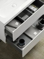 Тумба с раковиной Sancos Snob R 120 см, bianco, раковина CN7016
