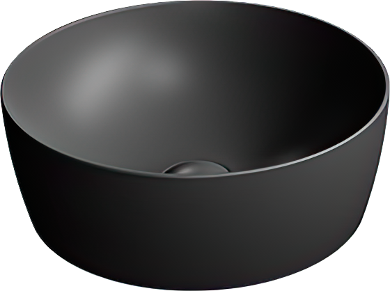 Накладная раковина GSI Nubes 40 см, черная матовая