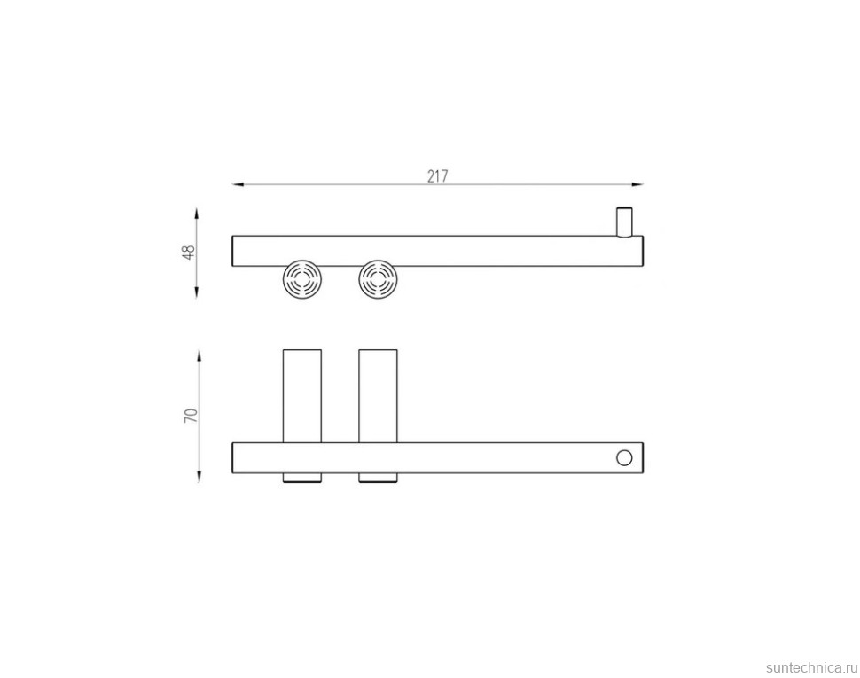 Держатель для туалетной бумаги Abber Osten 316 AA1831BGG брашированная оружейная сталь