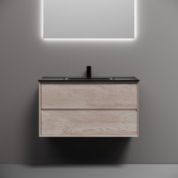 Мебель для ванной комнаты Sancos Marmi 2.0 90 дуб галифакс натуральный, раковина CN7002MB