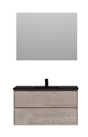 Мебель для ванной комнаты Sancos Marmi 2.0 90 дуб галифакс натуральный, раковина CN7002MB
