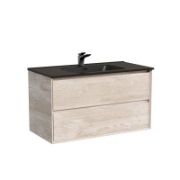 Мебель для ванной комнаты Sancos Marmi 2.0 90 дуб галифакс натуральный, раковина CN7002MB