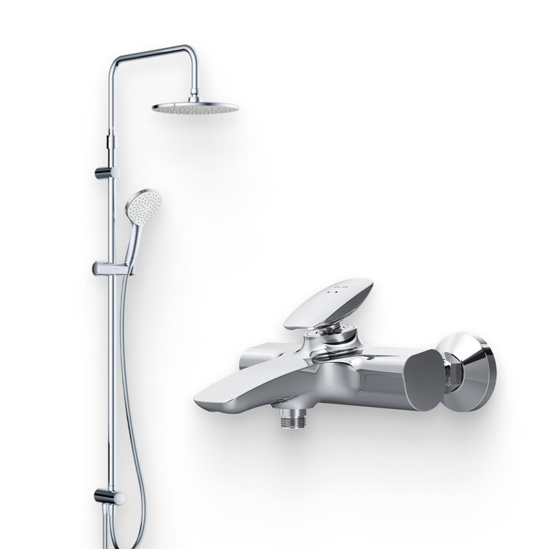 Душевой комплект Смеситель AM.PM Spirit V2.0 F70A10000 + Стойка Gem F0790000