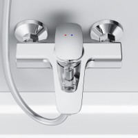 Душевой комплект Смеситель AM.PM Spirit V2.0 F70A10000 + Стойка Gem F0790000