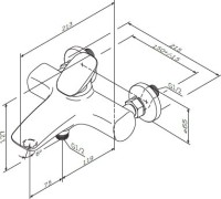 Душевой комплект Смеситель AM.PM Spirit V2.0 F70A10000 + Стойка Gem F0790000