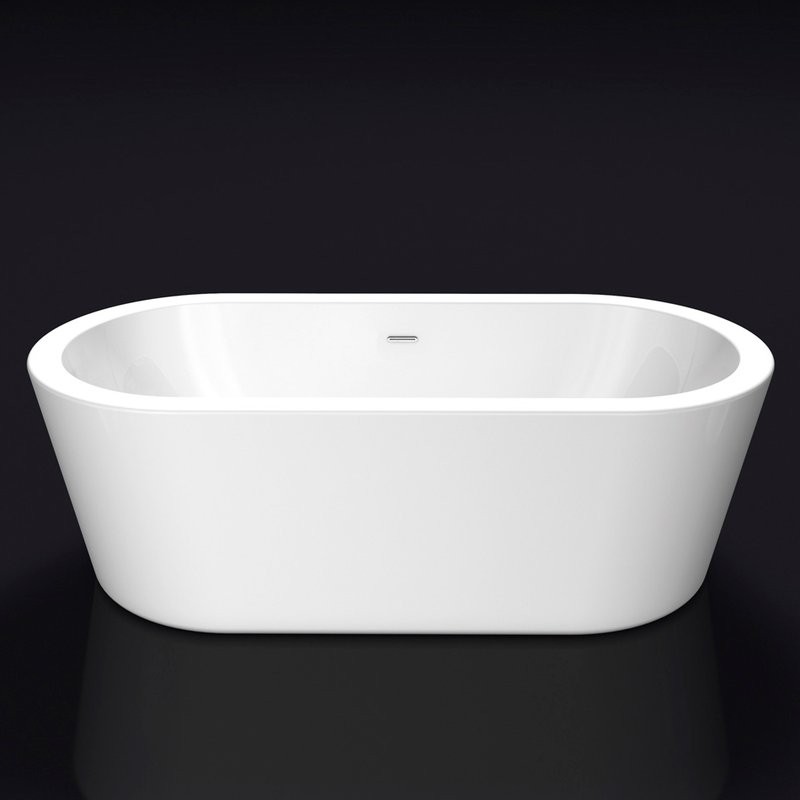Акриловая ванна BelBagno BB12-1775 180x80 см, отдельностоящая, белая, овальная
