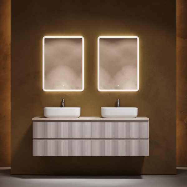 Мебель для ванной комнаты Sancos Snob T 160 doha soft, столешница бежевая TT160A2X, раковина CN5043