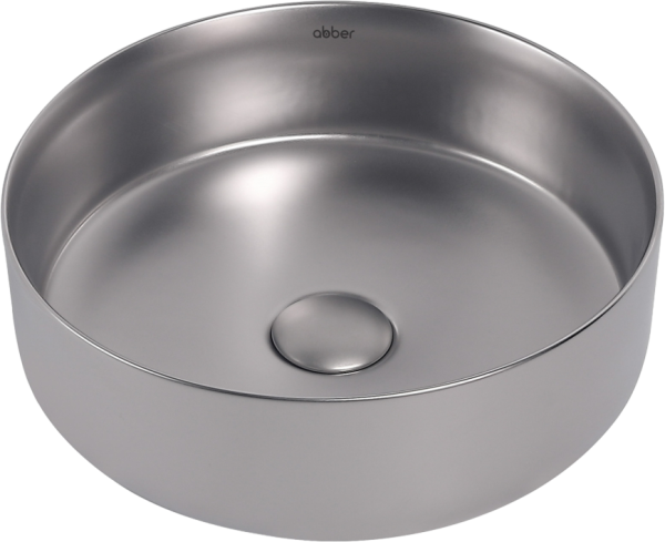 Накладная раковина Abber Bequem AC2108MS матовое серебро