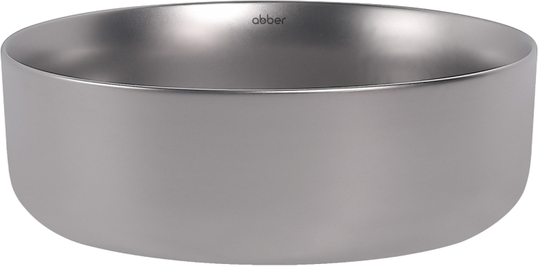 Накладная раковина Abber Bequem AC2108MS матовое серебро