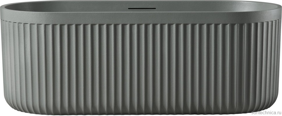 Ванна из искусственного камня AltroBagno Gianni 090214 170x75 см, отдельностоящая, овальная, на ножках, с донным клапаном, с подголовником