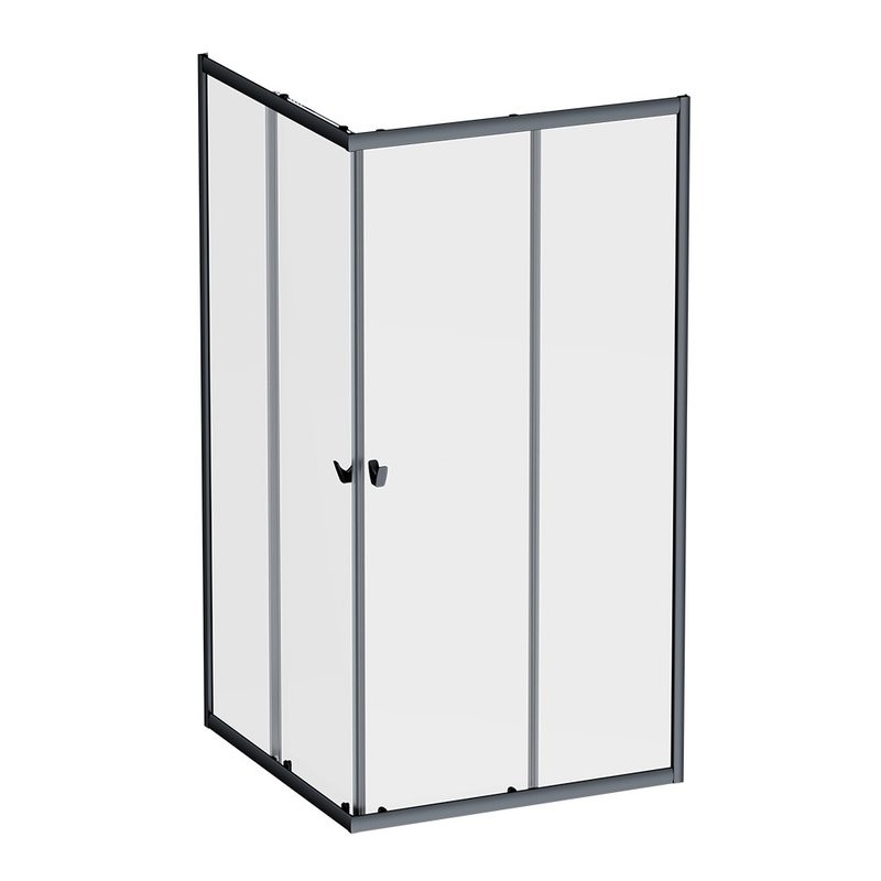 Душевой уголок AM.PM Sunny W87G-403-100100-BT 100x100 см, черный матовый