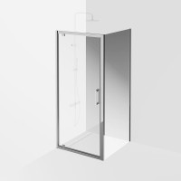 Душевой уголок KERAMA MARAZZI Vetro 90х80 см, профиль хром
