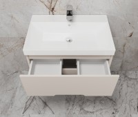 Тумба с раковиной Style Line Матис 70 подвесная, крем