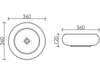 Накладная раковина Ceramicanova Element CN6050MW белая матовая