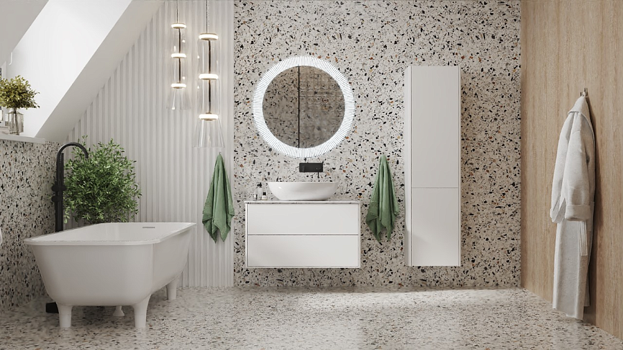 Накладная раковина Belux Турин 61 глянцевая белая, овальная