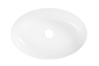 Накладная раковина Belux Турин 61 глянцевая белая, овальная