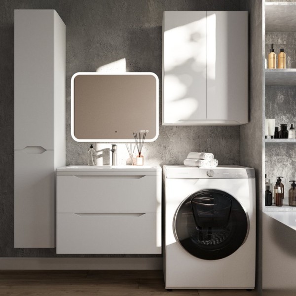 Мебель для ванной комнаты Style Line Марелла 70 подвесная, белая матовая