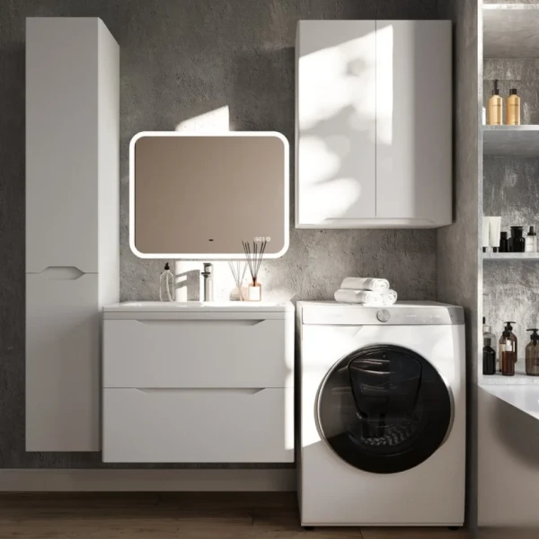 Мебель для ванной комнаты Style Line Марелла 70 подвесная, белая матовая