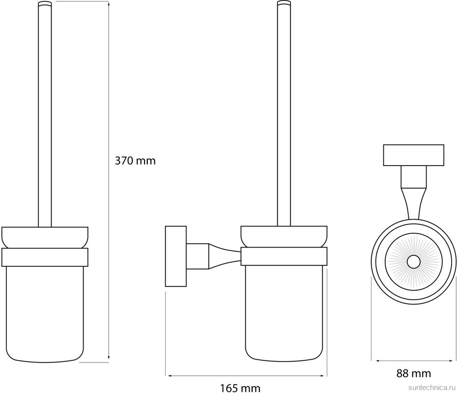 Ершик для унитаза DEKOR BANYO Alina A40 6009