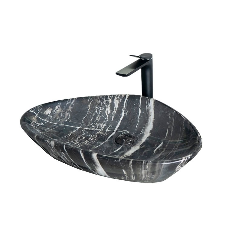 Накладная раковина GID Esfera Mnc206 59 под глянцевый камень, фаянс