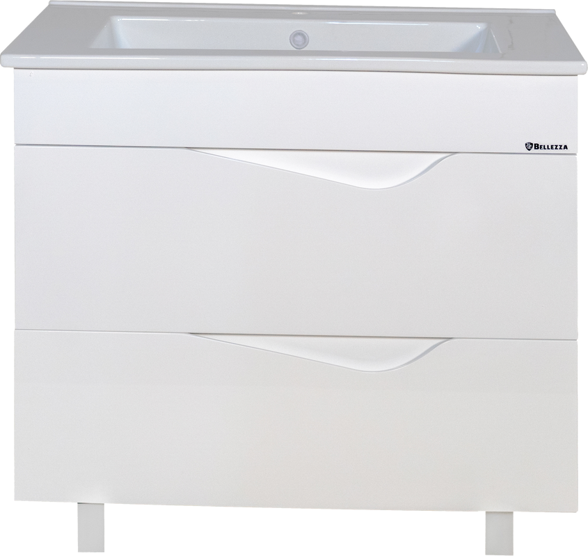 Тумба с раковиной Bellezza Эйфория 85 белая