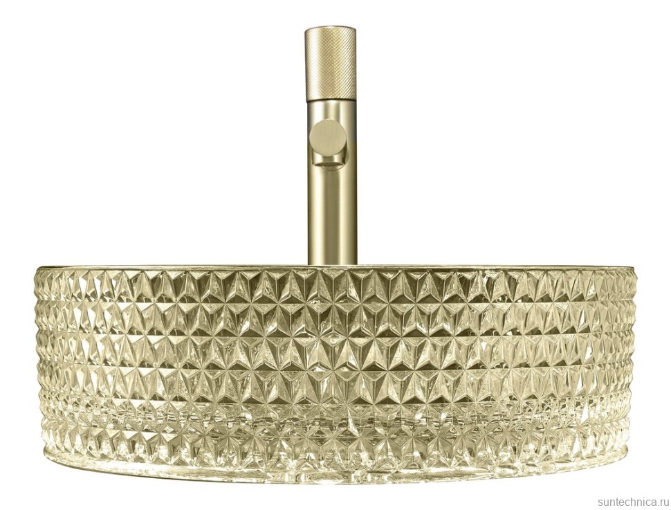 Накладная раковина Abber Glas AK2301GG 40 золото, круглая