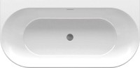 Акриловая ванна Ravak Freedom W XC00100024 165x80 см, пристенная, белая, овальная, с каркасом, со сливом-переливом
