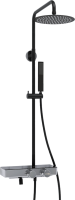 Душевая стойка Wasserkraft Abens 2000 A114.258.218.CB Thermo с термостатом, черная