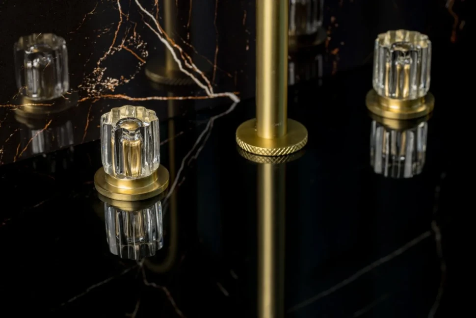 Смеситель для раковины Boheme Elegante 152-MG-EL матовое золото