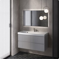 Тумба под раковину для ванной AQUAme S1 100 серая Тумба под раковину для ванной AQUAme S1 100 серая