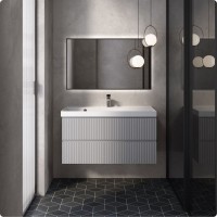 Тумба под раковину для ванной AQUAme S1 100 серая Тумба под раковину для ванной AQUAme S1 100 серая