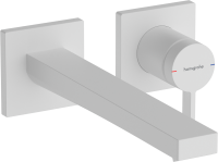 Смеситель для раковины Hansgrohe Tecturis E 73051700 С ВНУТРЕННЕЙ ЧАСТЬЮ матовый белый