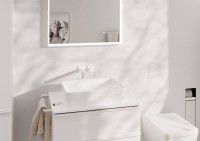 Смеситель для раковины Hansgrohe Tecturis E 73051700 С ВНУТРЕННЕЙ ЧАСТЬЮ матовый белый