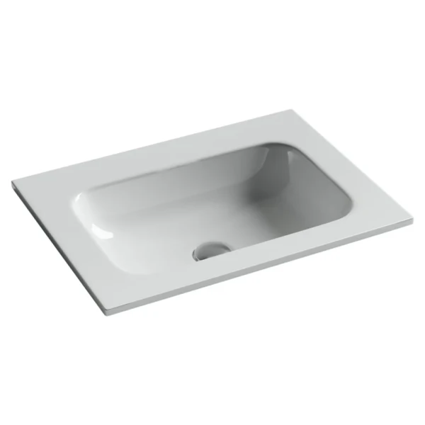 Накладная раковина Ceramicanova Grace прямоугольная без отверстия под смеситель 61 см CN7011wx