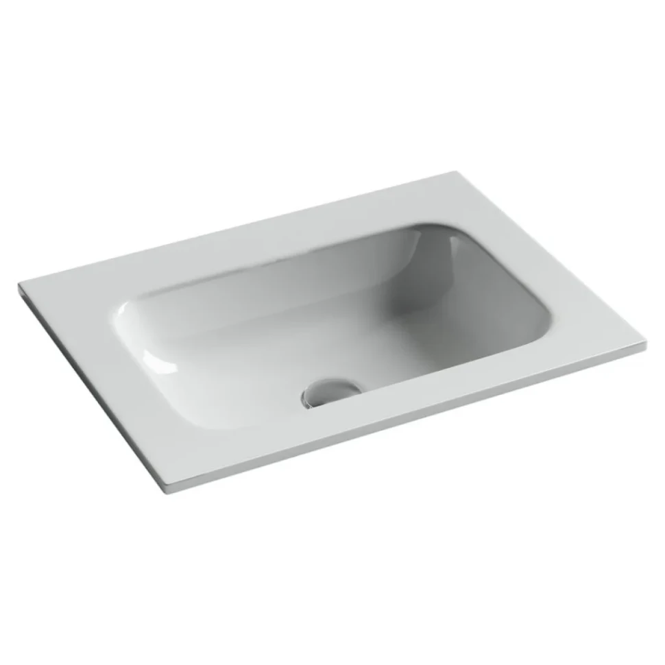 Накладная раковина Ceramicanova Grace прямоугольная без отверстия под смеситель 61 см CN7011wx