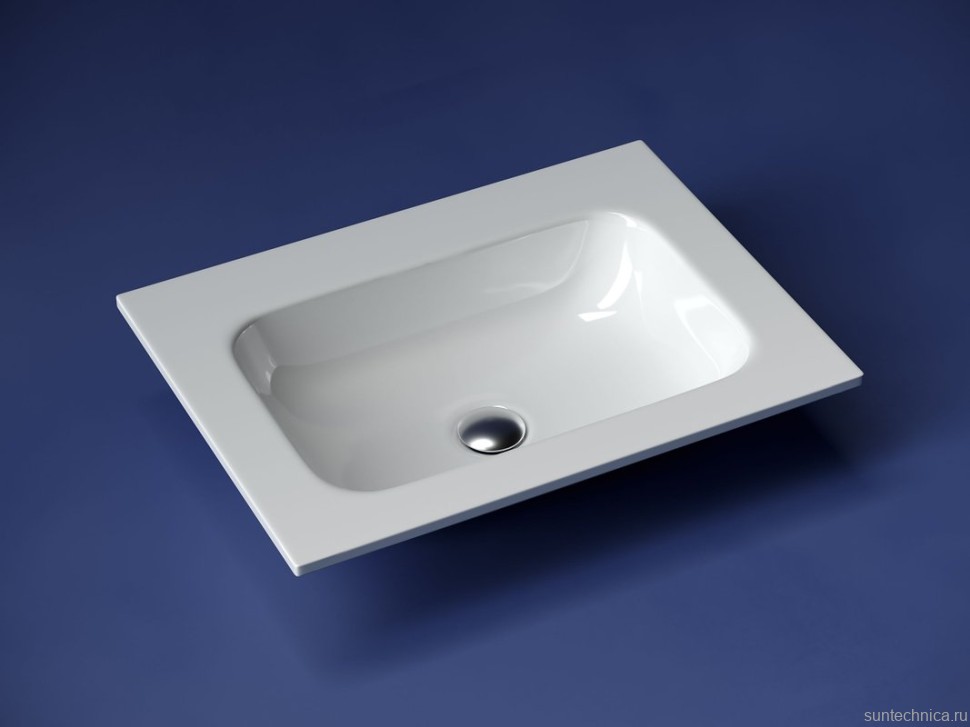 Накладная раковина Ceramicanova Grace прямоугольная без отверстия под смеситель 61 см CN7011wx