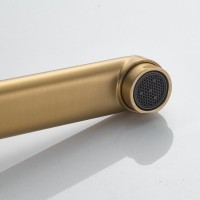 Смеситель с длинным изливом для ванны Shevanik S9922G золотой сатин Смеситель с длинным изливом для ванны Shevanik S9922G золотой сатин