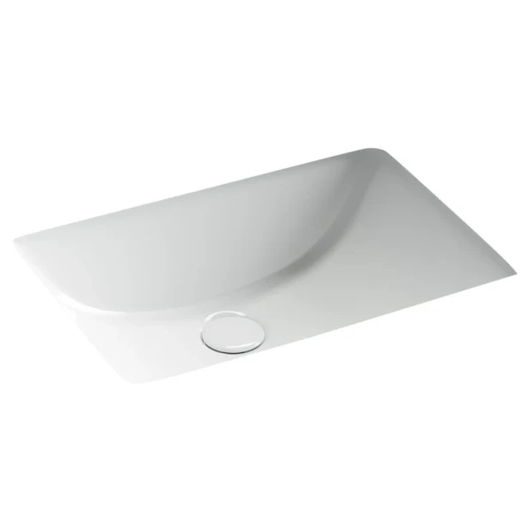 Раковина встраиваемая снизу Ceramicanova Era CN15001 52 глянцевая белая, прямоугольная