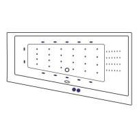 Акриловая ванна Excellent Sfera Slim Sfera Slim WAEX.SFP17S.NANO 170x100 см, угловая, правая, встраиваемая, с гидромассажем, белая, асимметричная, со сливом-переливом