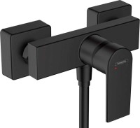 Душевой комплект Смеситель для душа Hansgrohe Vernis Shape 71650670 черный + Стойка 26289670 Showerpipe 230 1jet Reno EcoSmart, черный