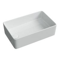 Раковина накладная Ceramicanova Element со смещенным сливом, 485x305x135, белый, CN5050