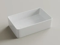 Раковина накладная Ceramicanova Element со смещенным сливом, 485x305x135, белый, CN5050
