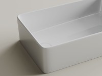 Раковина накладная Ceramicanova Element со смещенным сливом, 485x305x135, белый, CN5050