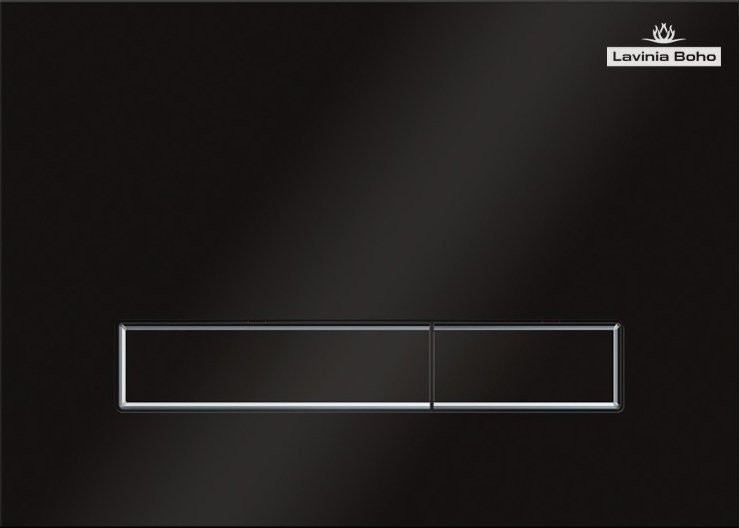 Комплект Lavinia Boho Унитаз подвесной One Rimless 3302103R + Крышка-сиденье One 33290200 с микролифтом + Инсталляция RelFix 38010010 + Кнопка RelFix 3805003B глянцевая черная, хром + Дозатор RelFix 38040010