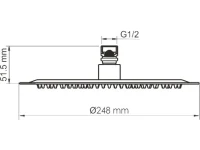 Душевой комплект Wasserkraft Neckar A2151.277.183.208.280.197.281 С ВНУТРЕННЕЙ ЧАСТЬЮ, золото