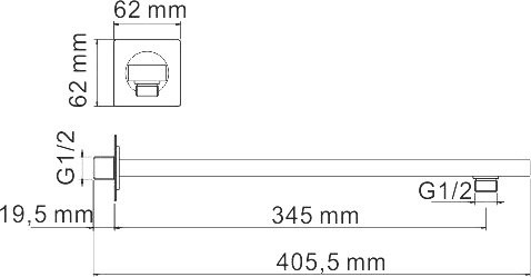 Душевой комплект Wasserkraft Neckar A2151.277.183.208.280.197.281 С ВНУТРЕННЕЙ ЧАСТЬЮ, золото