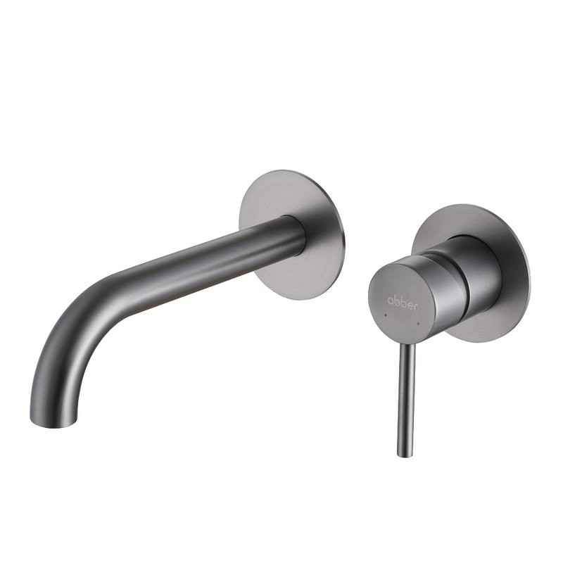 Смеситель для раковины Abber Wasser Kreis AF8112NG С ВНУТРЕННЕЙ ЧАСТЬЮ, никель