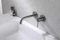 Смеситель для раковины Abber Wasser Kreis AF8112NG С ВНУТРЕННЕЙ ЧАСТЬЮ, никель